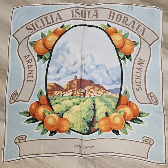 Dolce & Gabbana Silk Scarf - Picture 1 of 4
